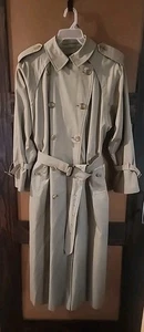 Burberrys trench vintage classico doppiopetto lana fodera zip EXL più 14 - Foto 1 di 14