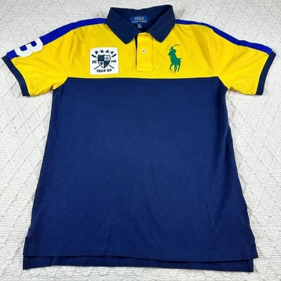 Polo Ralph Lauren Color Bloque Cresta Logo Big Pony Niños Polo L/G (14-16) Foto 1 de 4