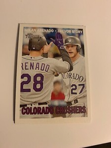 2016 TOPPS HERITAGE High Number Combo Cards CC-8 Arenado/Story Rockies