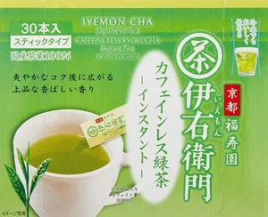 [FD] Iyemon Uji No Tsuyu Decaffeinated Instant Green Tea Sticks, 30 Sticks X 2 B - Picture 1 of 3