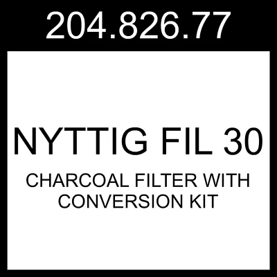 Угольный фильтр IKEA NYTTIG FIL 30 с комплектом для переделки 204.826.77 - Изображение 1 из 2