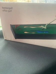 Schreibtischplatte Mini Büro Golf Tragbar Golfset Geschenkbox Set - Bild 1 von 4