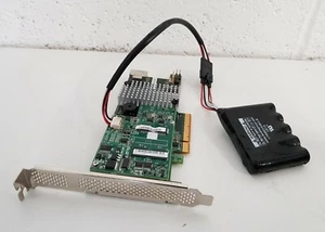LSI LOGIC 9266-4i Sgl 6gb/s 4port Int Pci-e Sata+sas Raid Controller +Battery - Picture 1 of 4