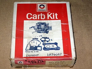 Rochester 4 BBL Delco 17076047 982352 983864 sterndrive Carburetor Rebuild Kit - Picture 1 of 3