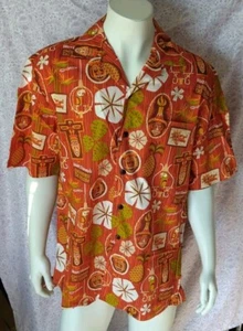 Walt Disney's Enchanted Tiki Room Luau Shirt Herren L - SIGNIERT von SHAG (Josh Agle) - Bild 1 von 6
