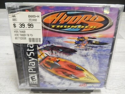 NEW SEALED Authentic Hydro Thunder Sony Playstation PS1 CIB Video Game 2000 - Image 1 of 4