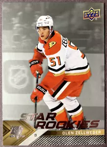 2024-25 Upper Deck NHL Star Rookies #10 Olen Zellweger Anaheim Ducks - Imagen 1 de 1