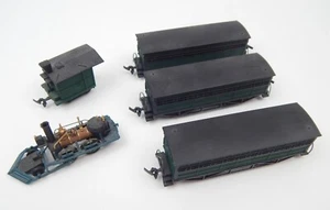 1T Bachmann HO Scale John Bull Locomotive Tender & 3 Passenger Cars Hong Kong - Picture 1 of 10