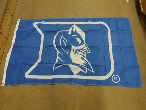 Officially Licensed NCAA Duke Blue Devils Team Logo 3' x 5' House Flag Blue Cover