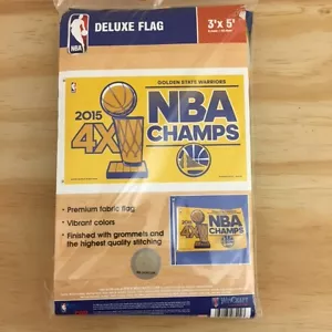 2015 Golden State Warriors 3x5 flag (4x Champion) in package officially licensed - Picture 1 of 1
