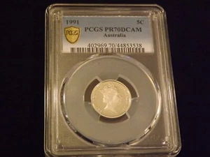 1991 5 C Australia PCGS PR 70 DCAM - Picture 1 of 2