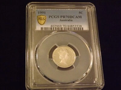 1991    5 C      Australia       PCGS PR 70 DCAM - Image 1 of 2