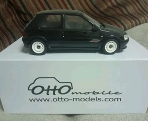 Peugeot 106 Rallye Edición Limitada Escala 1:18 Modelos Otto Resina Serie 1/18 2 Negro S2 - Imagen 1 de 6
