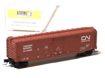 507 00 411 MTL Z-scale 50' Standard Box car plug door  CANADIAN NATIONAL - Image 1 of 2