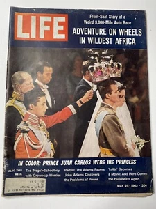 Vintage May 25, 1962 LIFE Magazine - PRINCE JUAN CARLOS WEDS HIS PRINCESS - Picture 1 of 3