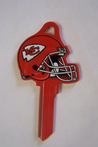 Kansas City Chiefs  Helmet  Kwikset KW1/KW10 House key blank Cover