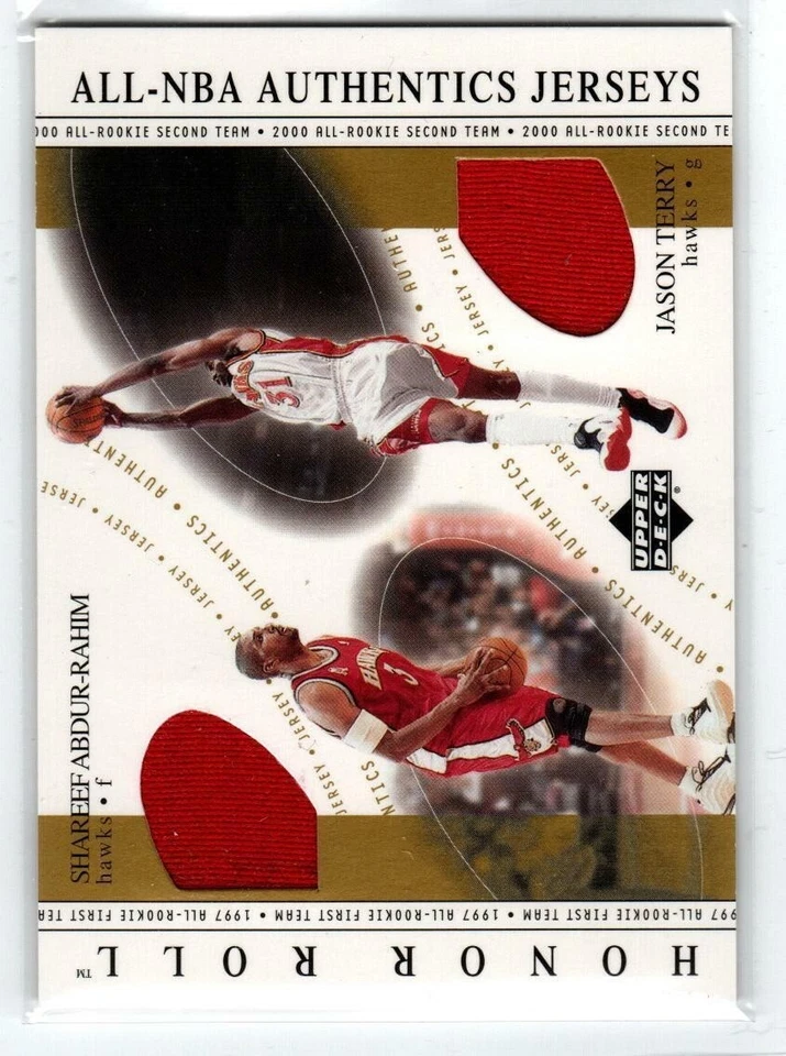 2001-02 UD Honor Roll Combos #9 Shareef Abdur-Rahim/Jason Terry (ref 163204) - Image 1 of 1