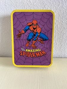 Vintage AMAZING SPIDERMAN Tin and Dominos 1990 Hamilton Gifts Presents - Picture 1 of 5