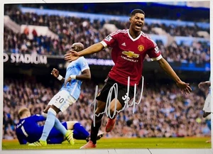 MARCUS RASHFORD Signed Photo 8x12 Manchester United Buy Genuine COA - Picture 1 of 2