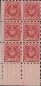 Block of 6 stamps - Scott 880 - 2 cent - John Philip Sousa - 1940 - MNH - Picture 1 of 1