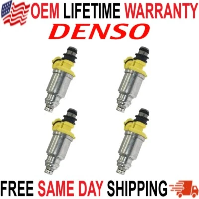 Inyectores de combustible Denso 4x OEM nuevos para Toyota MR2 1991 1992 2,2 L I4 #23250-74040 Foto 1 de 4