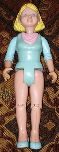 Fisher Price Loving Family Dollhouse Mother Mom Pink Scarf 1993 Figure Blonde - Picture 1 of 4