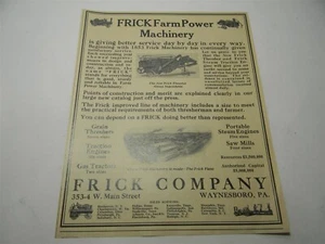 Vintage 1920s Frick Thresher Waynsboro Pa. Man Cave Farming Print Ad - 8O2 - Bild 1 von 3
