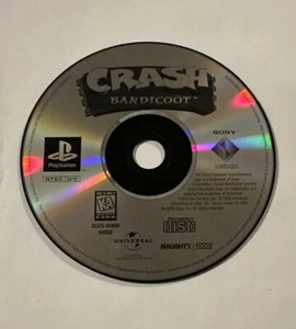 Crash Bandicoot (Sony PlayStation 1, 1996) Disc Only PS1 Video Game Used Cond - Picture 1 of 24