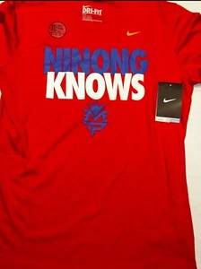 New Nike Women’s Dri Fit Manny Pacquiao Shirt Sz Large Vintage Ninong Knows - Picture 1 of 4