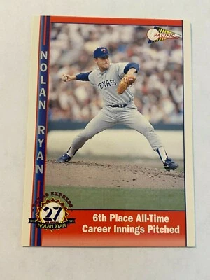 1993 Pacific Nolan Ryan Series 3 #239 6th Place All Time - Image 1 of 2