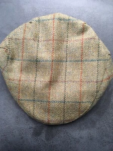 Made in UK 100 % Wolle teflonbeschichtete flache Kappe M-XXL gefüttert genäht spitzegeprüft - Bild 1 von 2