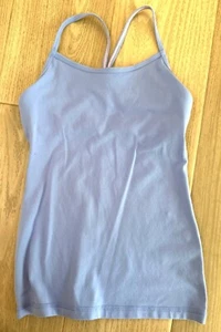 Lululemon Ivivva Girls Tank Top Size 10 Blue & Pink Stretch Fabric Li - Picture 1 of 3