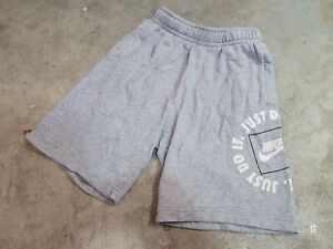 Nike Just Do It Gray Cotton Beach Summer Sports Short Youth Boy Size L 14/16