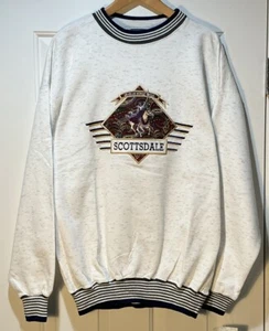 NEU VINTAGE 90s Arabian Horse Show Scottsdale Embroidered Sweatshirt Size XL - Bild 1 von 6