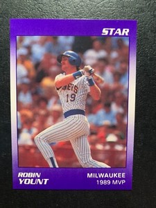 Robin Yount 1990 STAR COMPANY 1989 MVP Card# 9 of 11 MILWAUKEE BREWERS