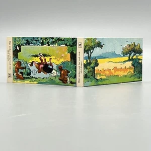 VTG 30s BIG GAME HUNTING OSTRICH DIORAMA Folding TRADE CARD Germany ADVERTISING - Picture 1 of 11