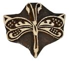 Dragonfly Stamp 6.6cm x 5.8cm Indian Hand Carved Wooden Printing Block Stamp