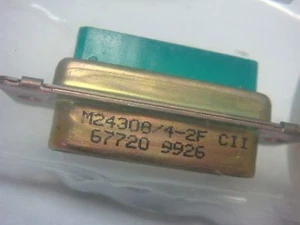 (1) M24308/4-7F M24308/4-2F DAG15P1-T2-P6 CRIMP & POKE D-SUB SHELL ENCHUFE 15 PINES - Imagen 1 de 3