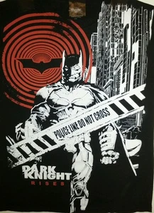 Batman The Dark Knight Rises T-Shirt Large schwarz Grafik Tee DC Comics neu ohne Etikett neu - Bild 1 von 3
