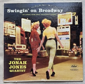 JONAH JONES QUARTET - Swingin' On Broadway Vinyl LP - Capitol T-963 - Picture 1 of 4