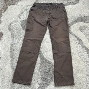 Ariat Rebar M4 Relaxed Straight Work Pants Men's Size 36x34 Double Knee Brown - Picture 1 of 6
