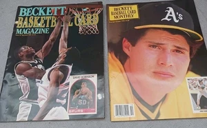 Beckett Card Monthly Magazine Issue 1990 Jose Canseco & David Robinson Bundle - Picture 1 of 2