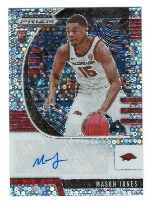 2020 Panini Draft Picks Auto Mason Jones Disco Razorbacks 76ers FREE SHIPPING!! - Image 1 of 2