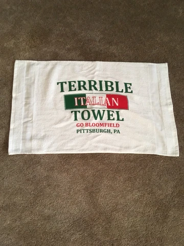 Pittsburgh Italian Days Terrible Towel Go Bloomfield Rare Limited Cover