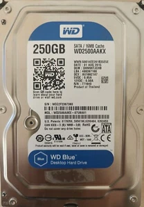 Disco Duro Western Digital 250GB 7200RPM SATA 3.5" Modelo WD2500AAKX - Imagen 1 de 1