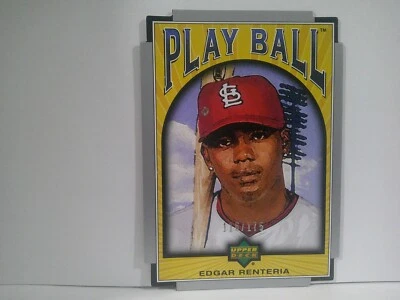 2004 Upper Deck Play Ball Die-Cut Red/Die-Cut /175 Edgar Renteria #51 - Image 1 of 2