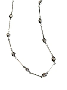 Saint Laurent Sterling Perlen Halskette - Bild 1 von 8