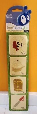 Provo Craft CUTTLEKIDS Cuttlebug PIRATE SKULL-SHIP Treasure Chest  Sword 4 Dies - Image 1 of 2