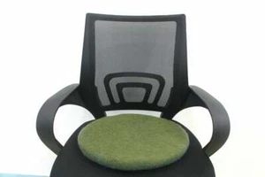 Round Felt Chair Pad| Handmade Felted Wool  Seat Pad| Wool Comfortable Seat Pad - Picture 1 of 4