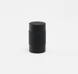 Lo & Co Kintore Knob Black Ø 18x30mm Solid Brass Pair 4041-KNOB-US19 RRP $34 ea - Foto 1 di 5